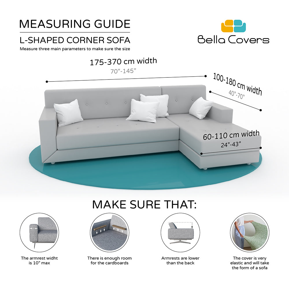 Made to Measure L - Shaped Corner Sofa Covers